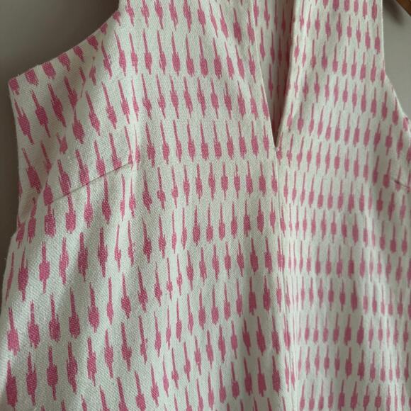 Wiggy Kit Sleeveless White and Pink Print Shift Dress Size XS - Picture 3 of 6